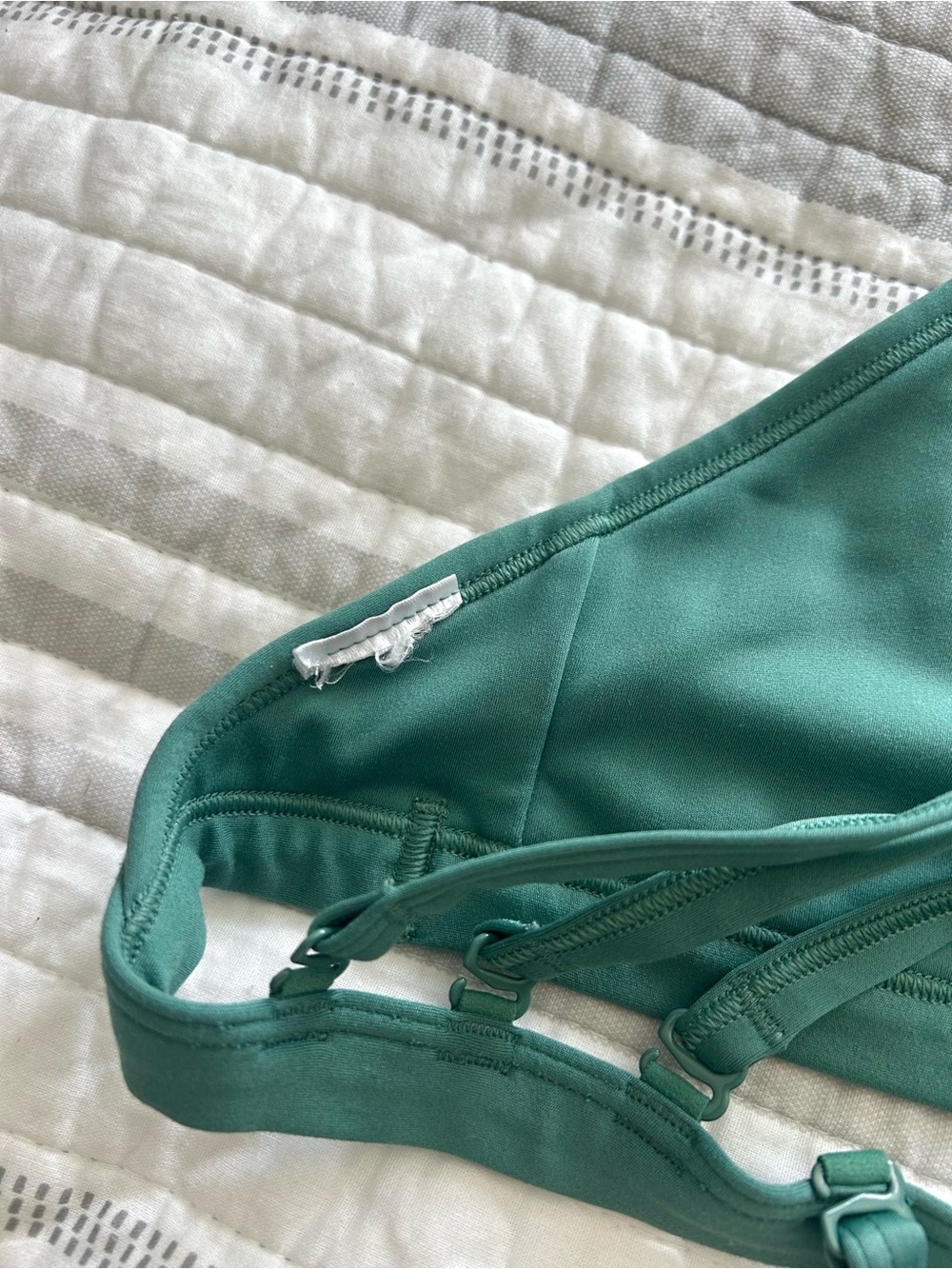 Gymshark Teal Strappy Low-Impact Sports Bra - Picture 3 of 3